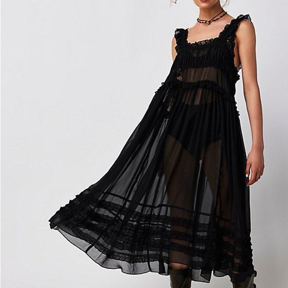 LOOKING FOR Free People Moon Phase Midi Slip Dress